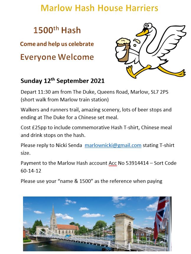 Bicester Hash House Harriers at Margaret Martin blog