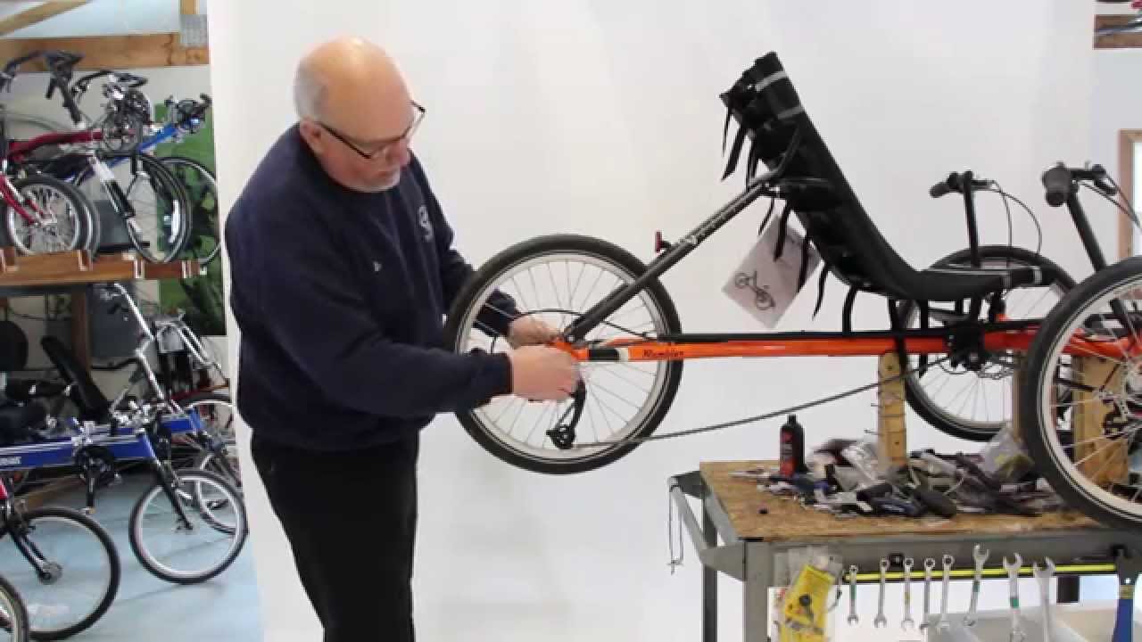 How to change a Flat Tire on your Recumbent Trike Bicycle Man