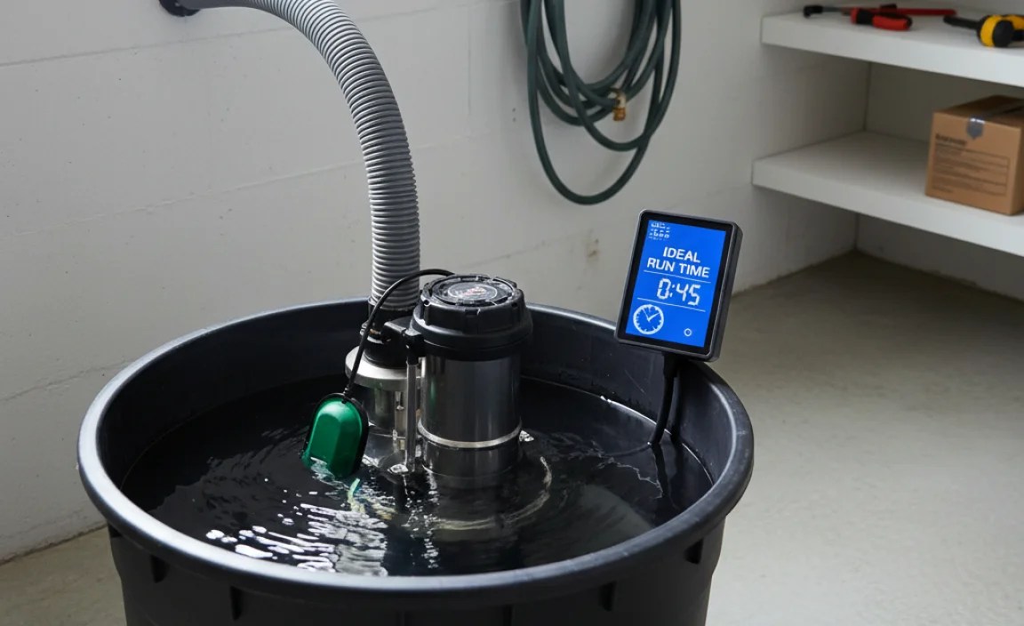 Ideal Run Time for a Sump Pump
