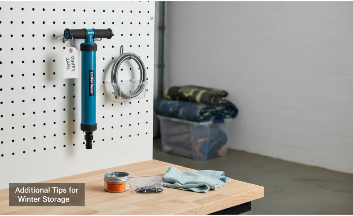 Additional Tips for Winter Storage
