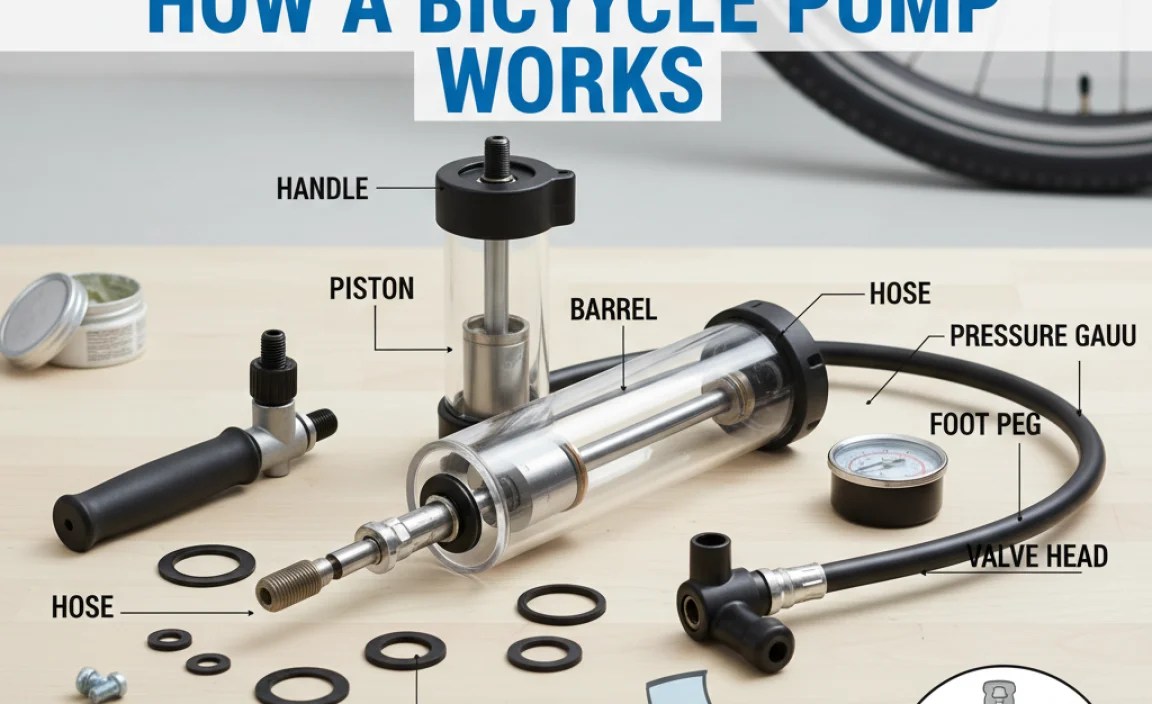 How a Bicycle Pump Works