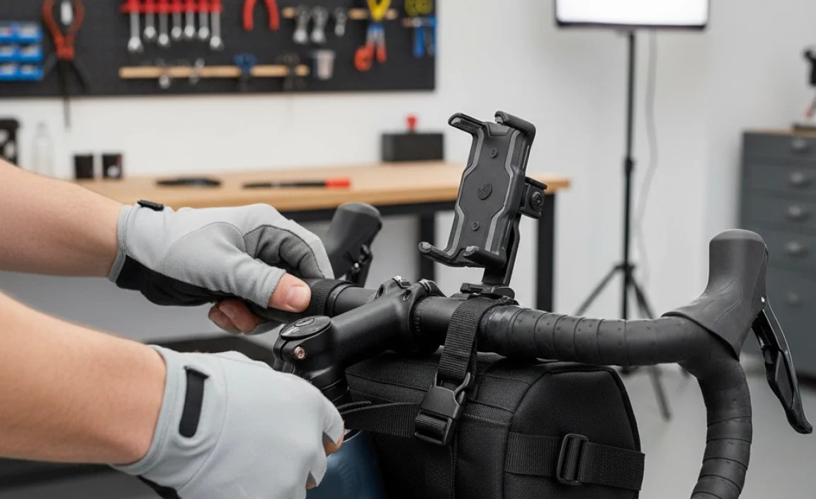 Installing the Handlebar Bag Securely