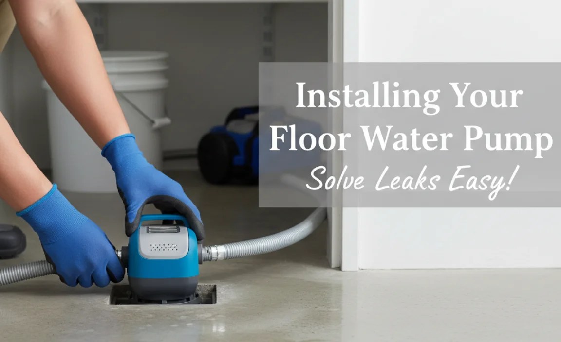 Installing Your Floor Water Pump