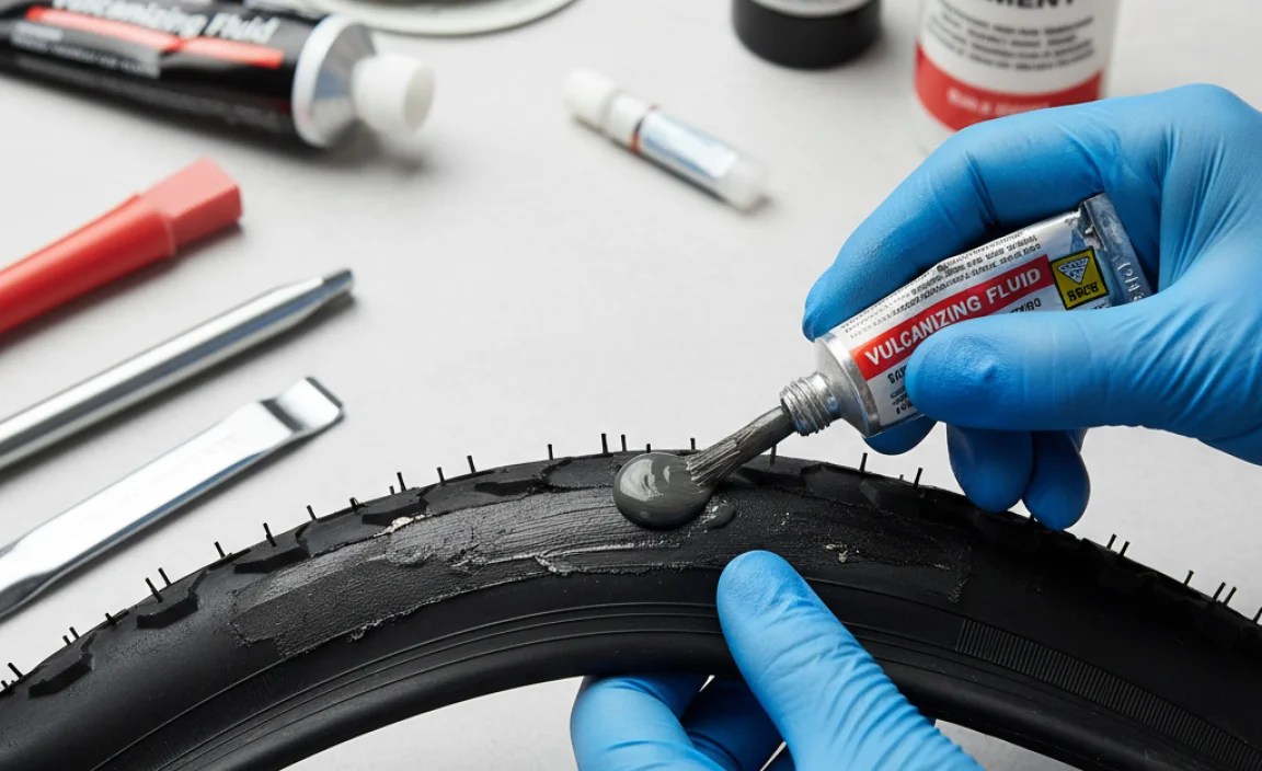 Step-by-Step: Applying Tire Patch Glue