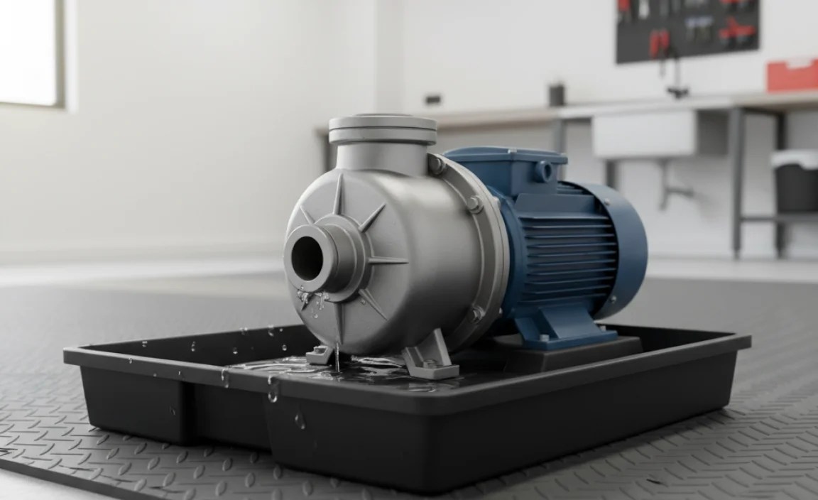 Using Water Pump Drip Trays