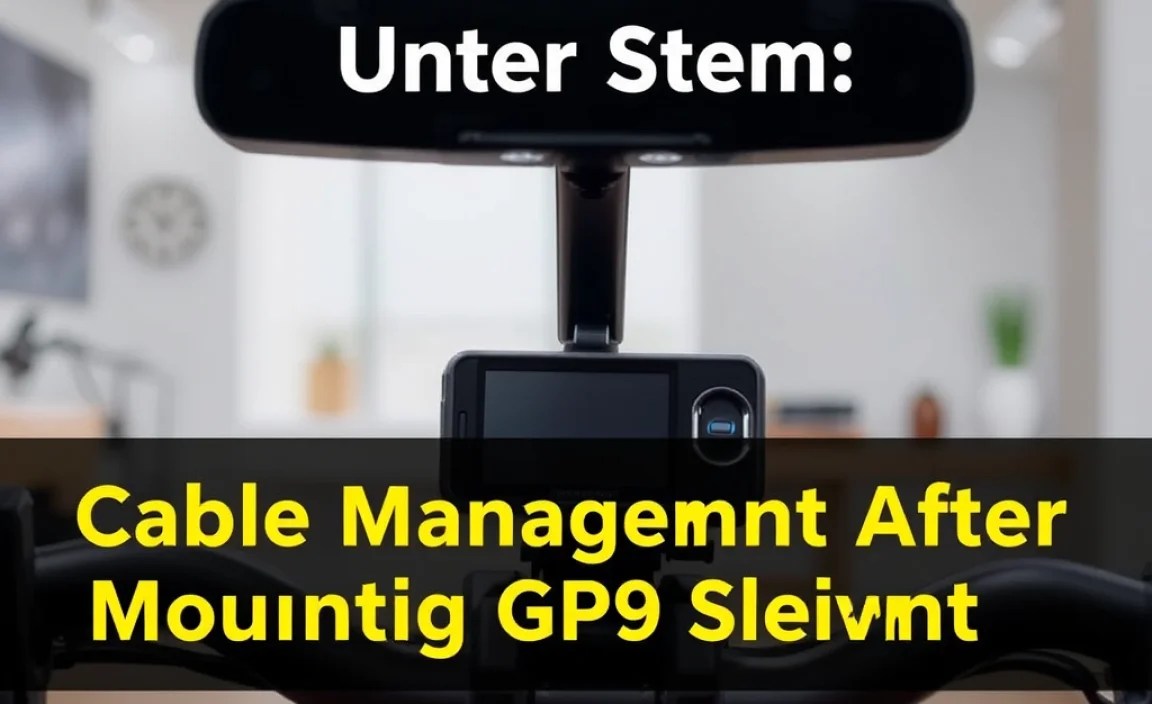 Cable Management After Mounting GPS Unit