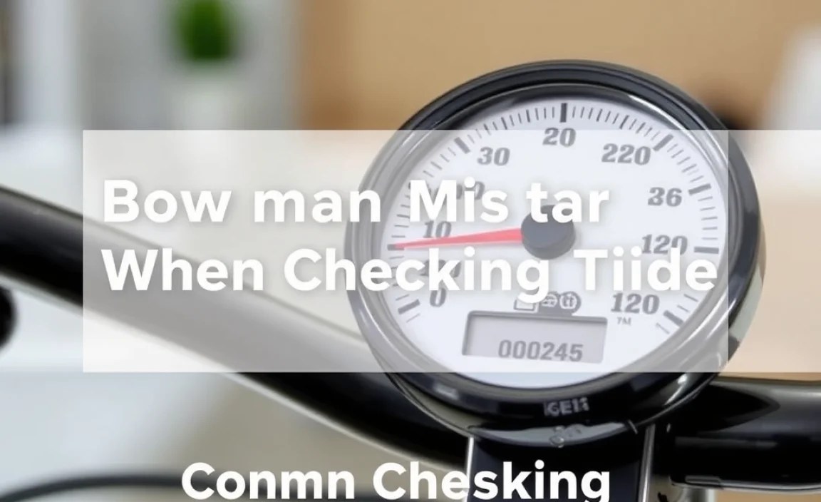 Common Mistakes When Checking Tire Pressure