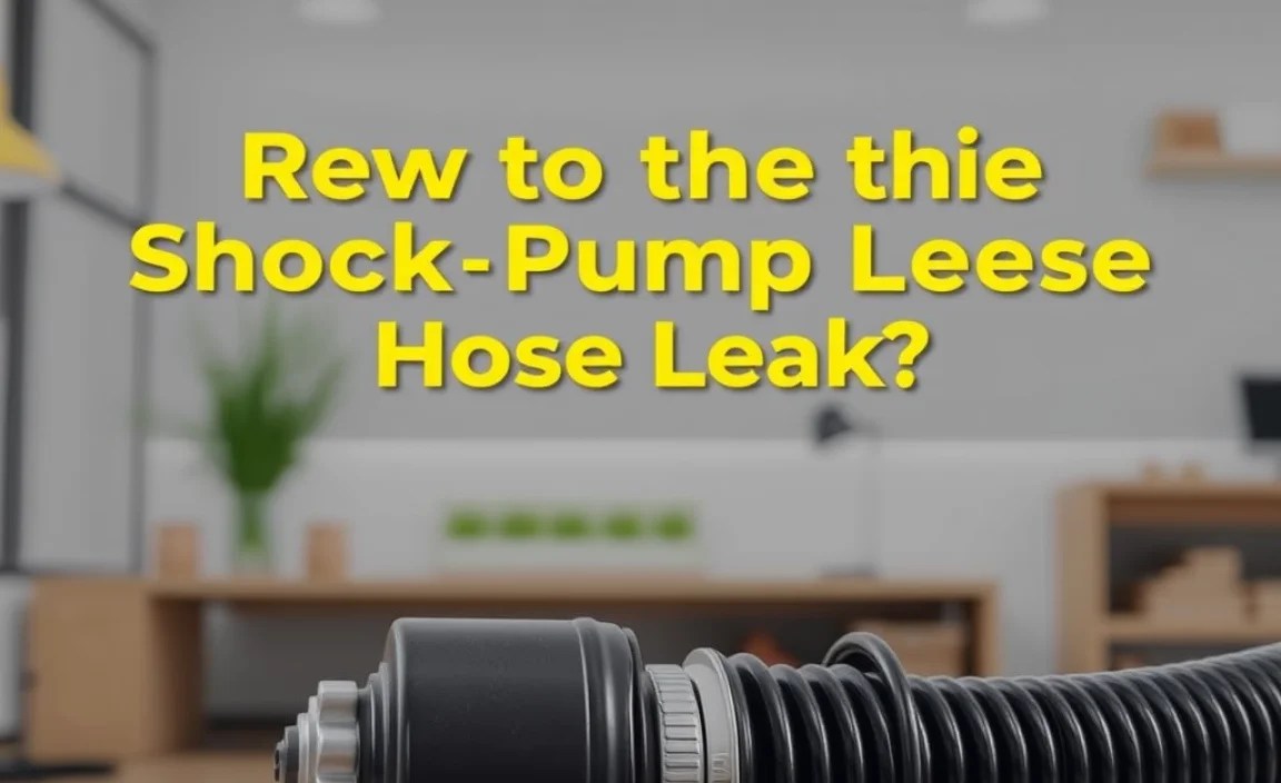 Replacing the Shock Pump Hose