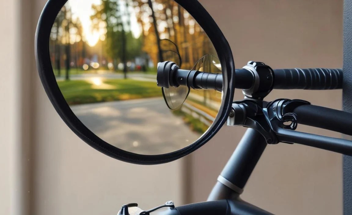 Adjusting Your Mirror While Riding