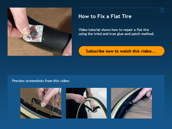 How to Fix a Flat Tire Bicycle Tutor Video