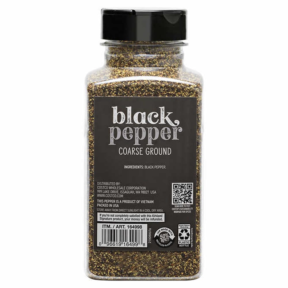 Kirkland Coarse Ground Black Pepper 粗磨黑胡椒 12.7oz / 359g 必買站 Bidbuy4u
