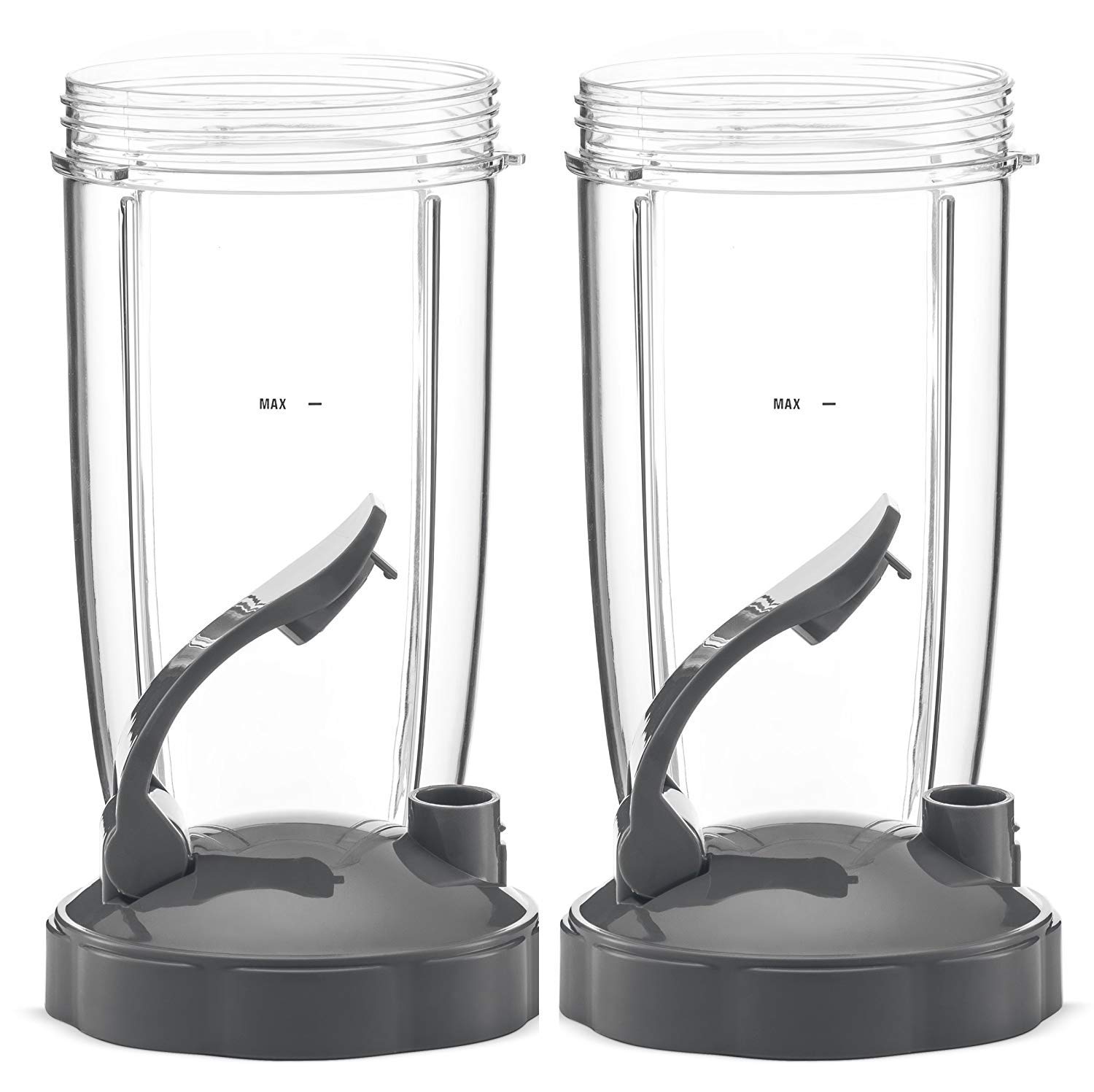 NutriBullet Flip Top To Go Lid with 32oz Tall Cup,Fits Nutribullet 600W 900W Blenders (2 Pack