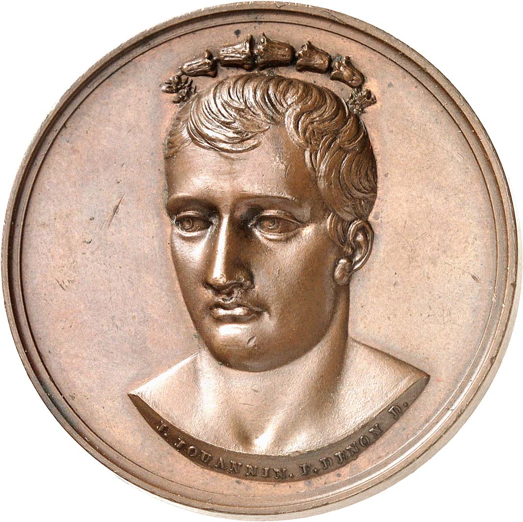 Napoléon Bonaparte. Médaille en bronze 1798, Auctions Monnaies
