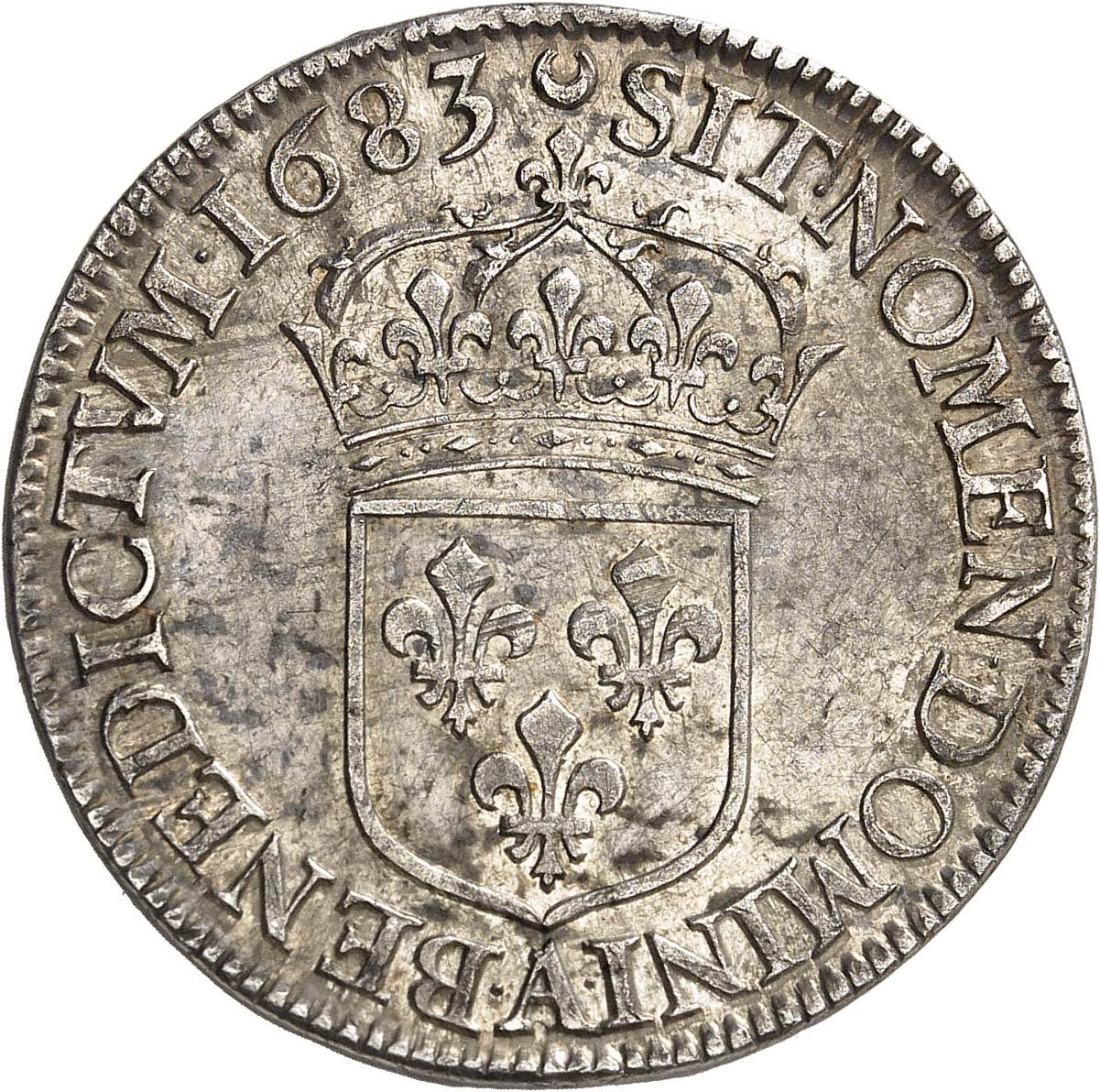 Louis XIV (16431715). Demiécu au jabot ou à Auctions Monnaies