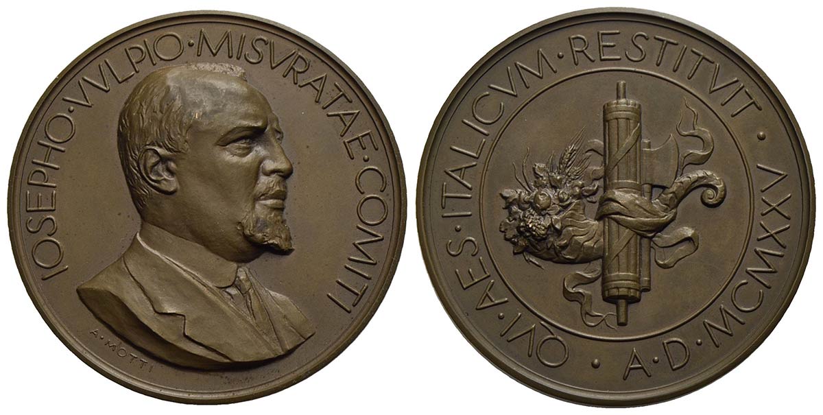 PERSONAGGI Giuseppe Volpi Conte di Misurata Bertolami Fine Art