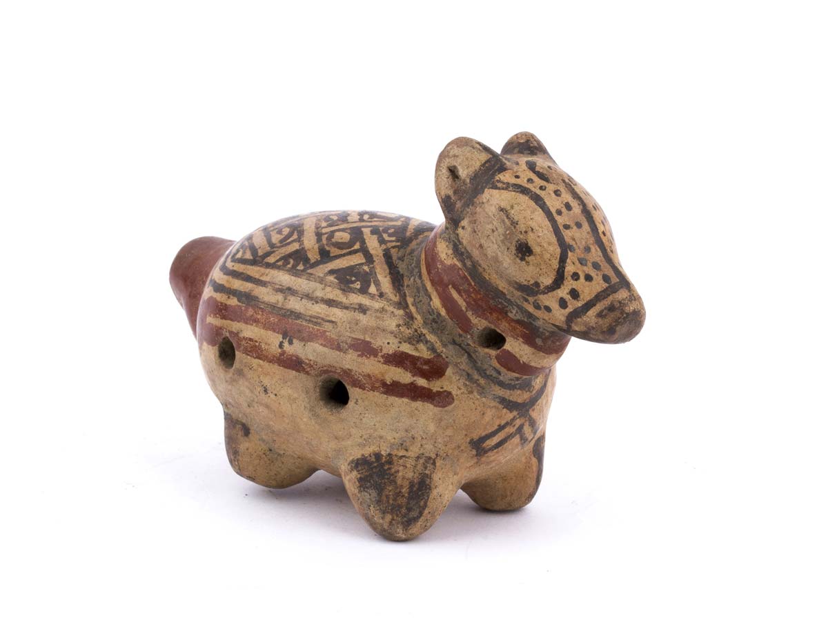 Terracotta dogshaped ocarina Costa Rica , Bertolami Fine Art