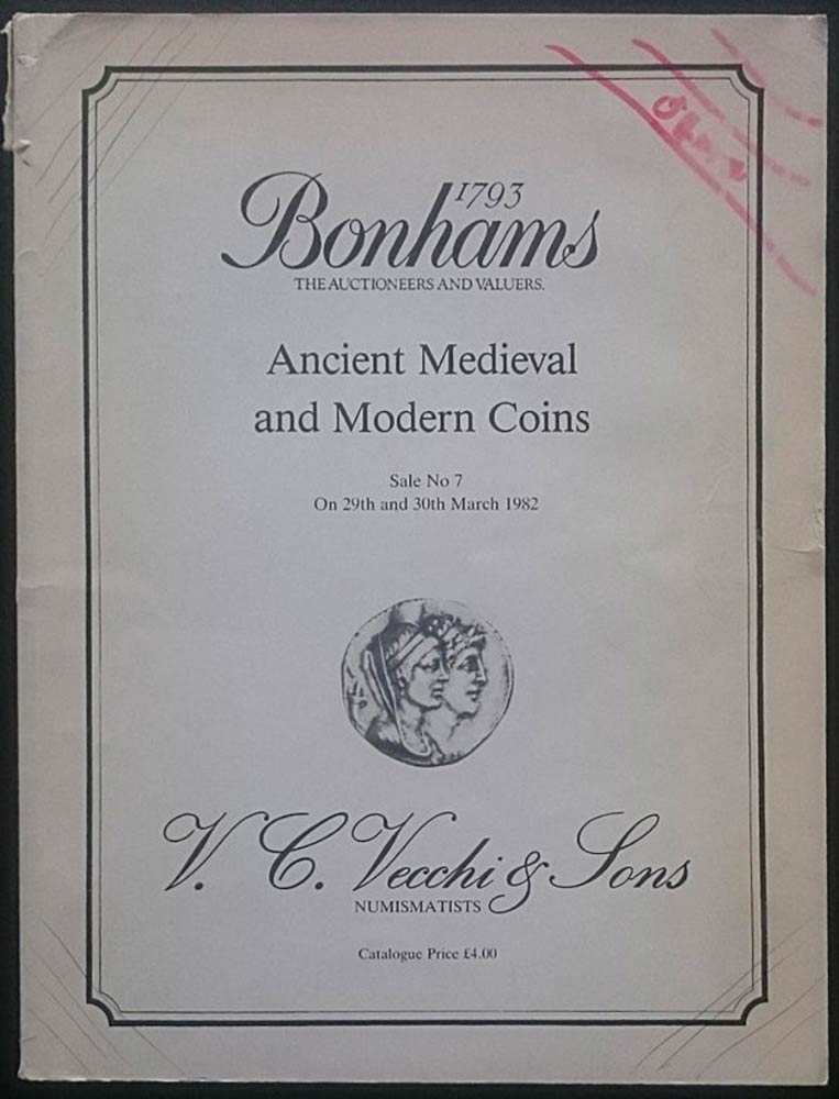 Bonhams in association with V.C. Vecchi & Sons. Bertolami Fine Art