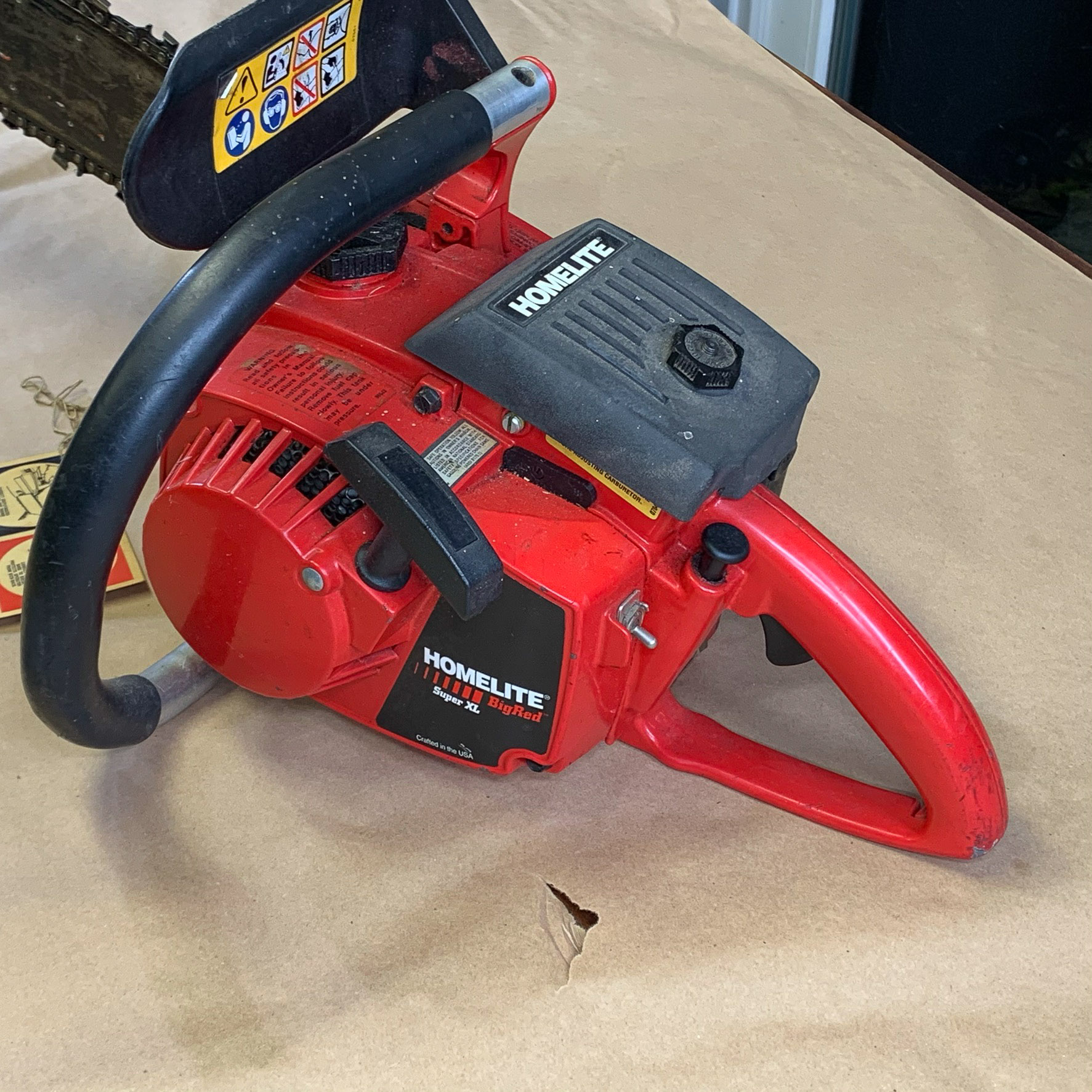HOMELITE "BIG RED" SUPER XL CHAINSAW