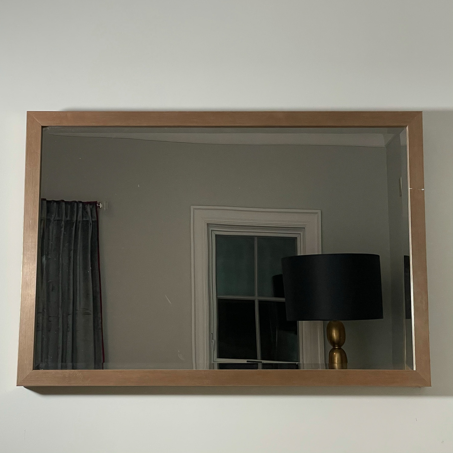 RESTORATION HARDWARE BEVELED GLASS MIRROR