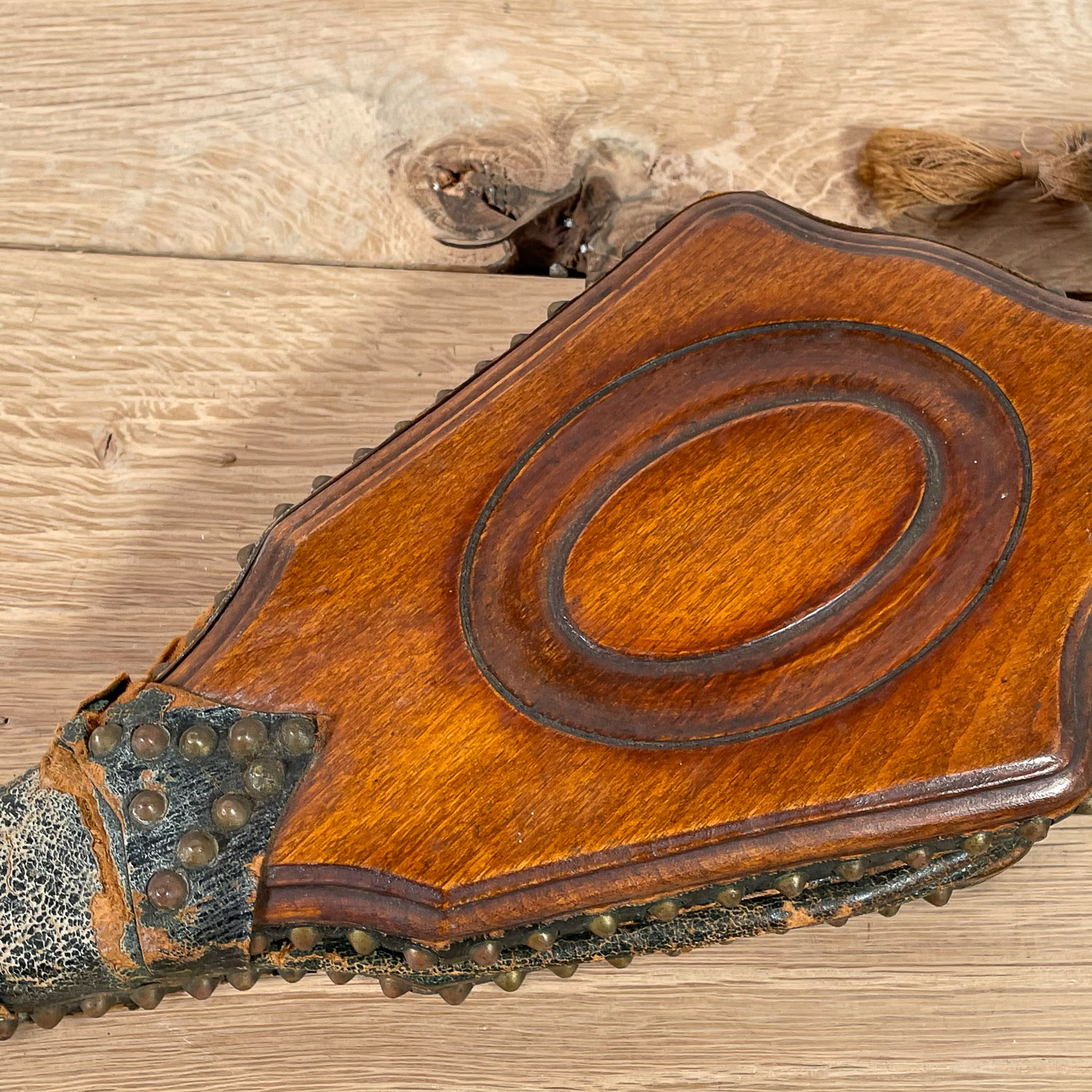 ANTIQUE CARVED FIREPLACE BELLOWS