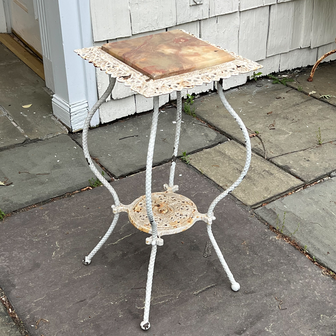 STONE TOP PLANT STAND