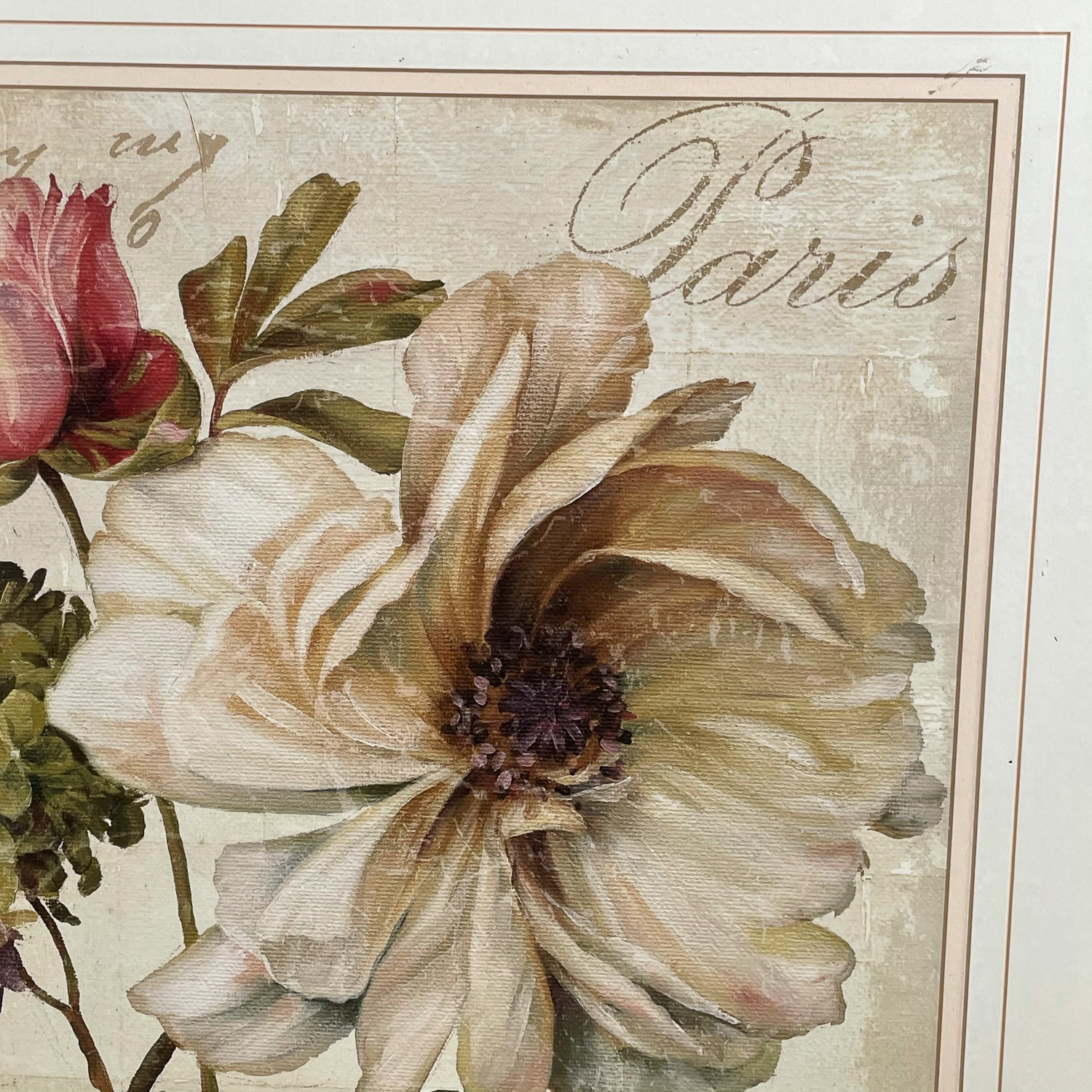 FRENCH DECORATIVE FRAMED POSTER