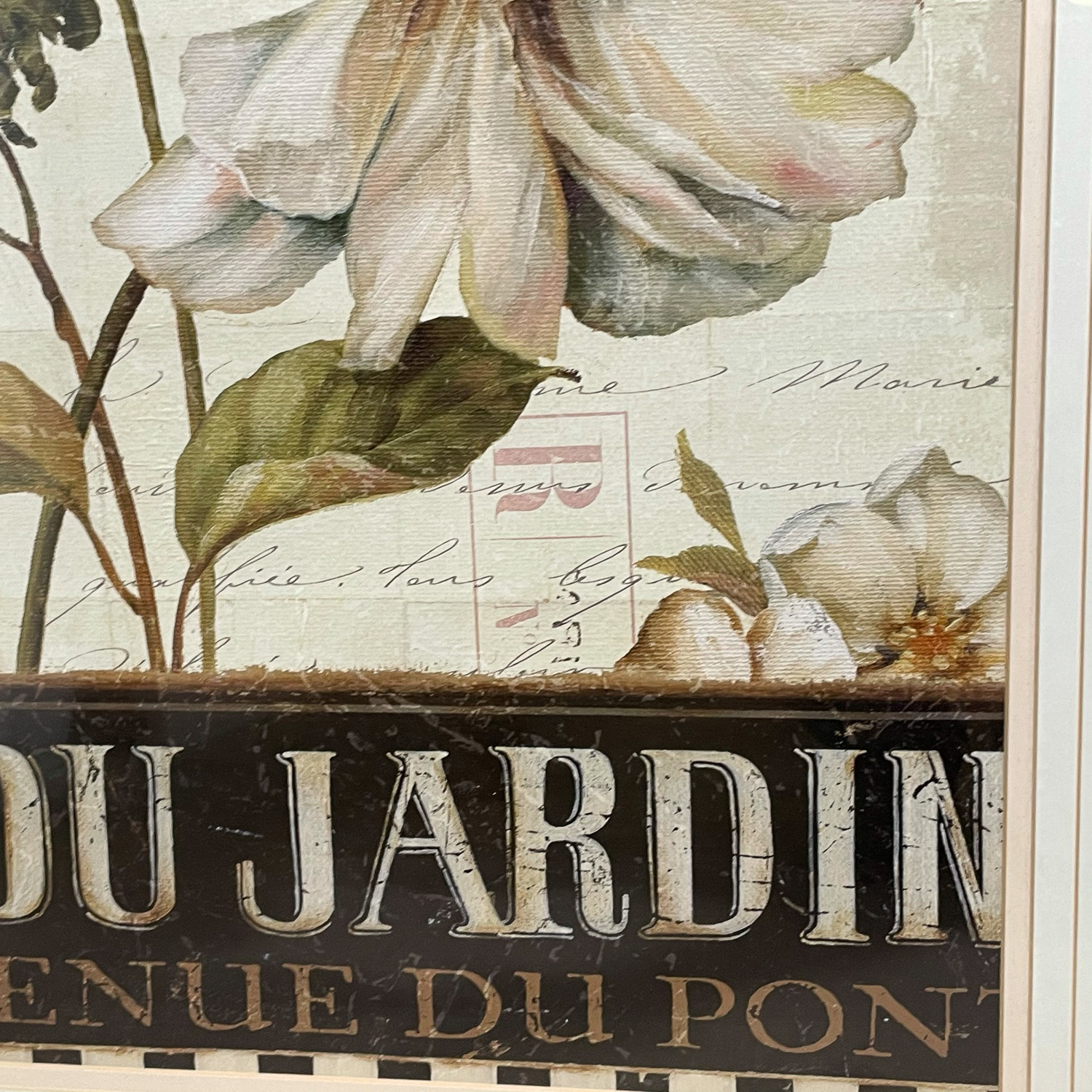 FRENCH DECORATIVE FRAMED POSTER