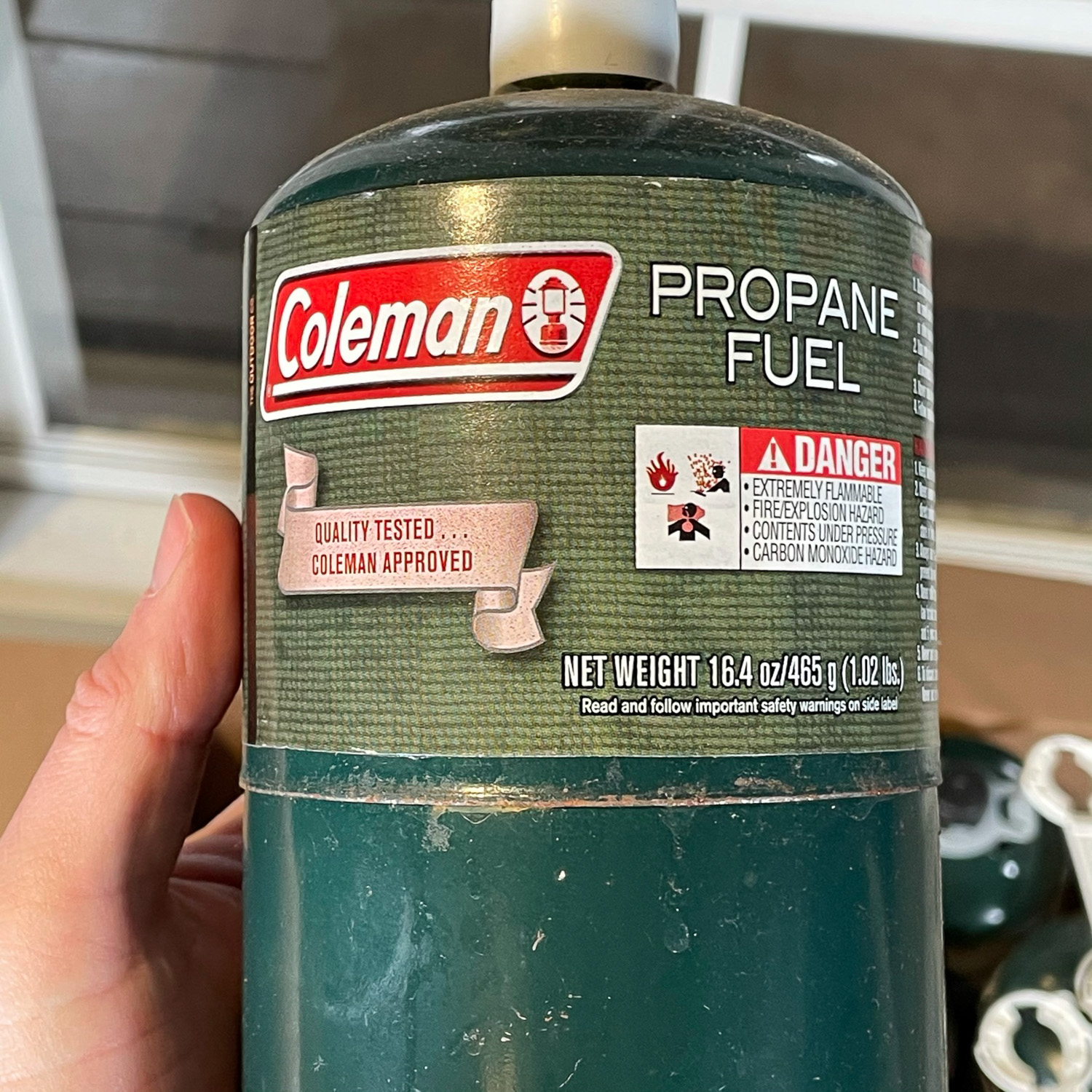 GROUP COLEMAN PROPANE BOTTLES