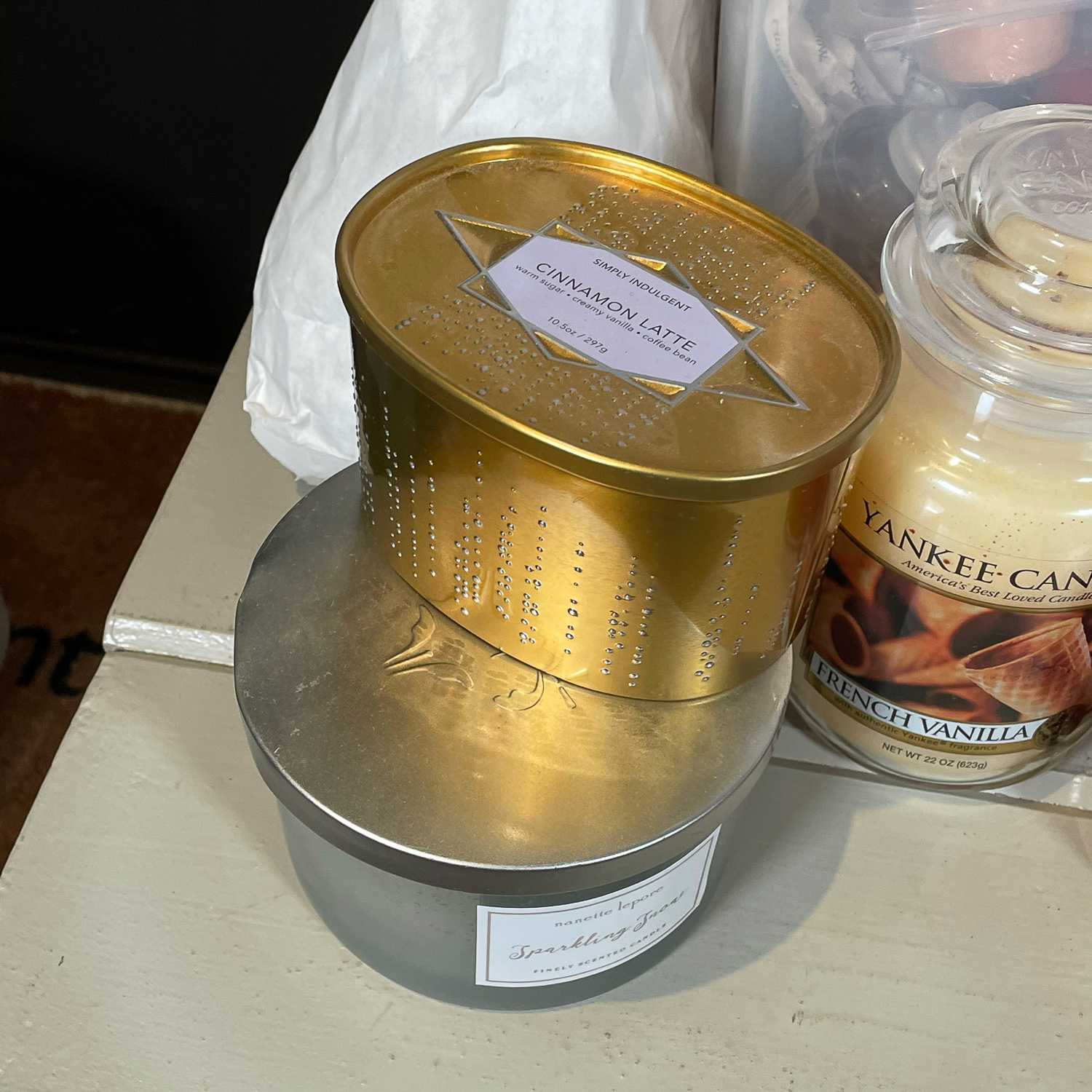 LARGE COLLECTION UNUSED CANDLES