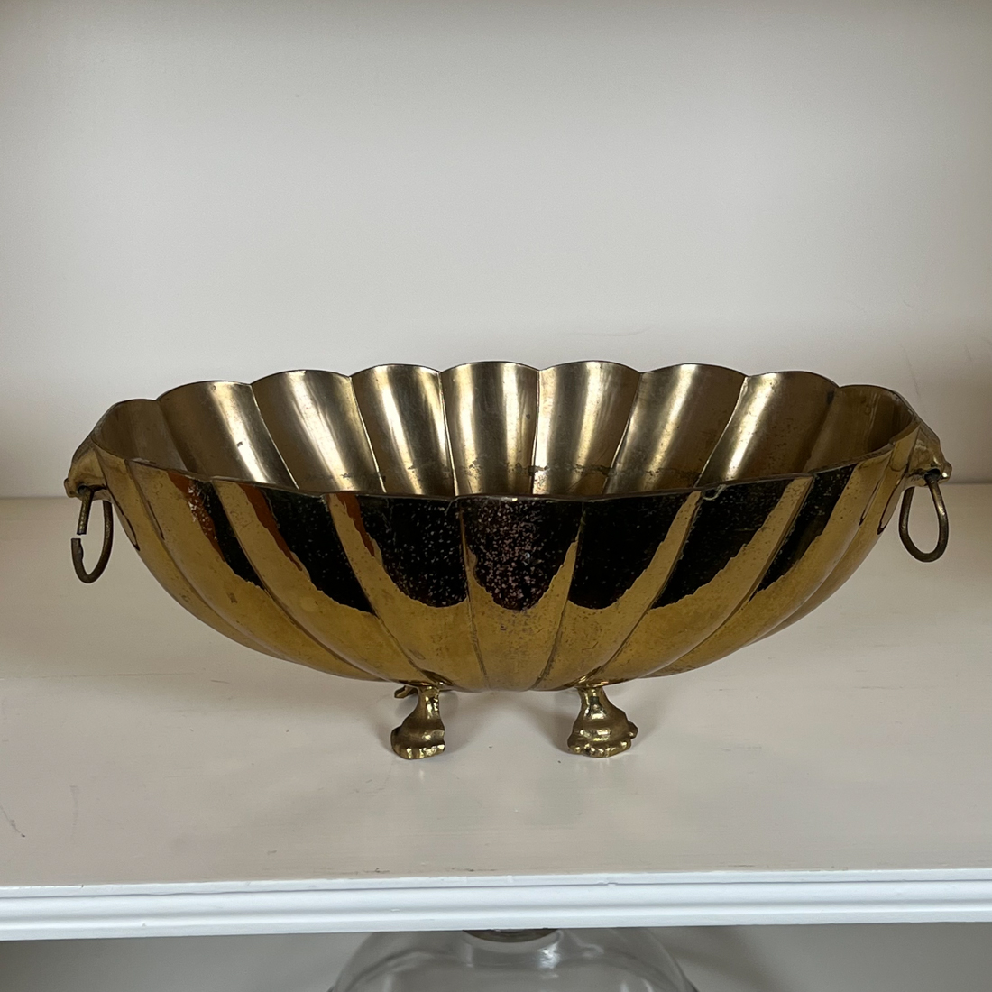 BRASS FOOTED BOWL