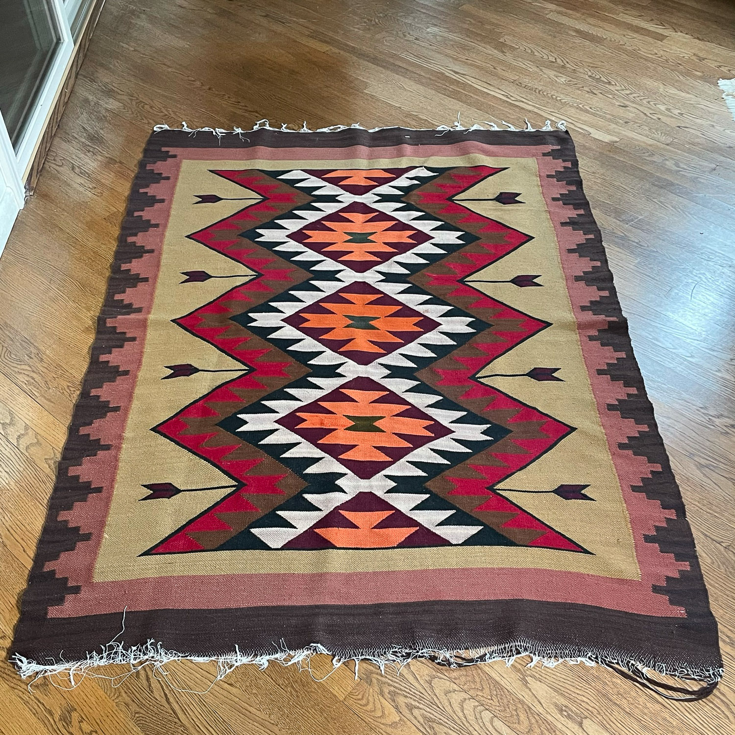 MEXICAN FLAT WOVEN RUG