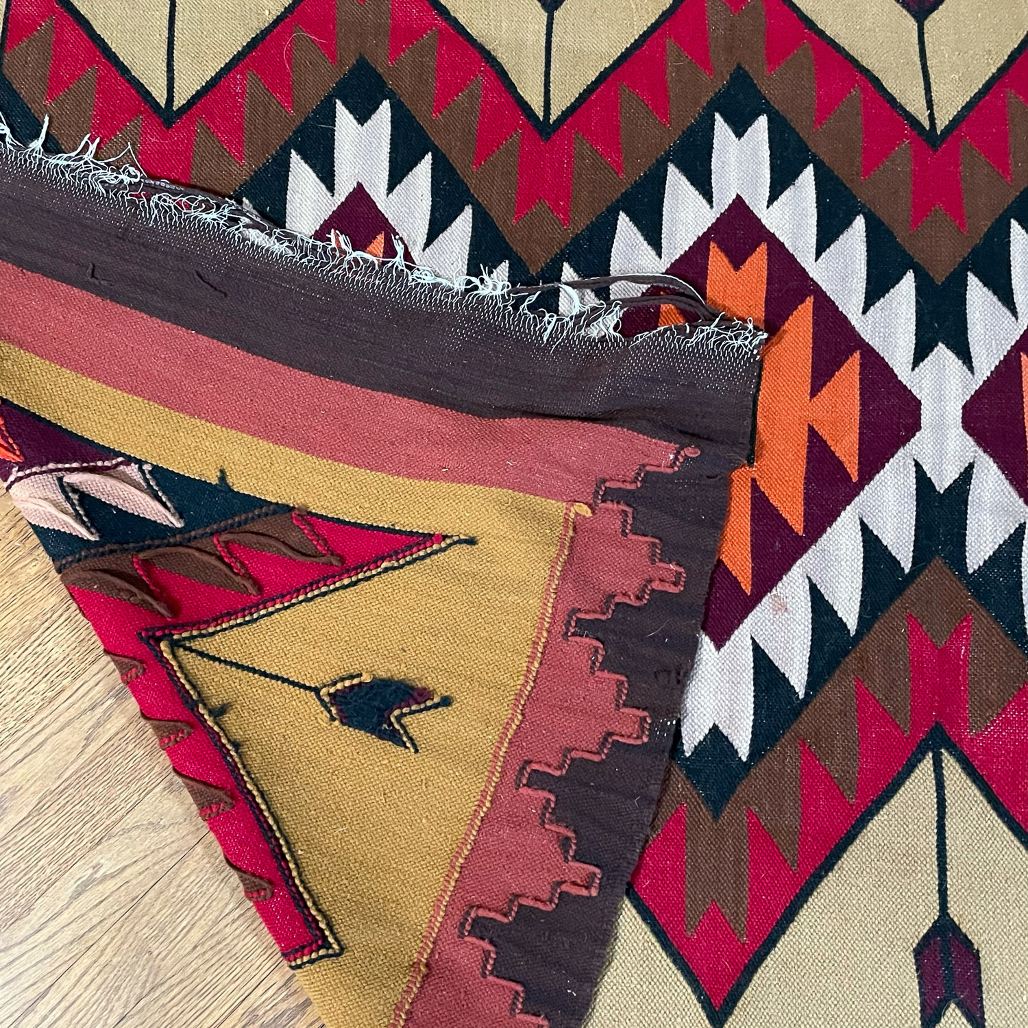 MEXICAN FLAT WOVEN RUG