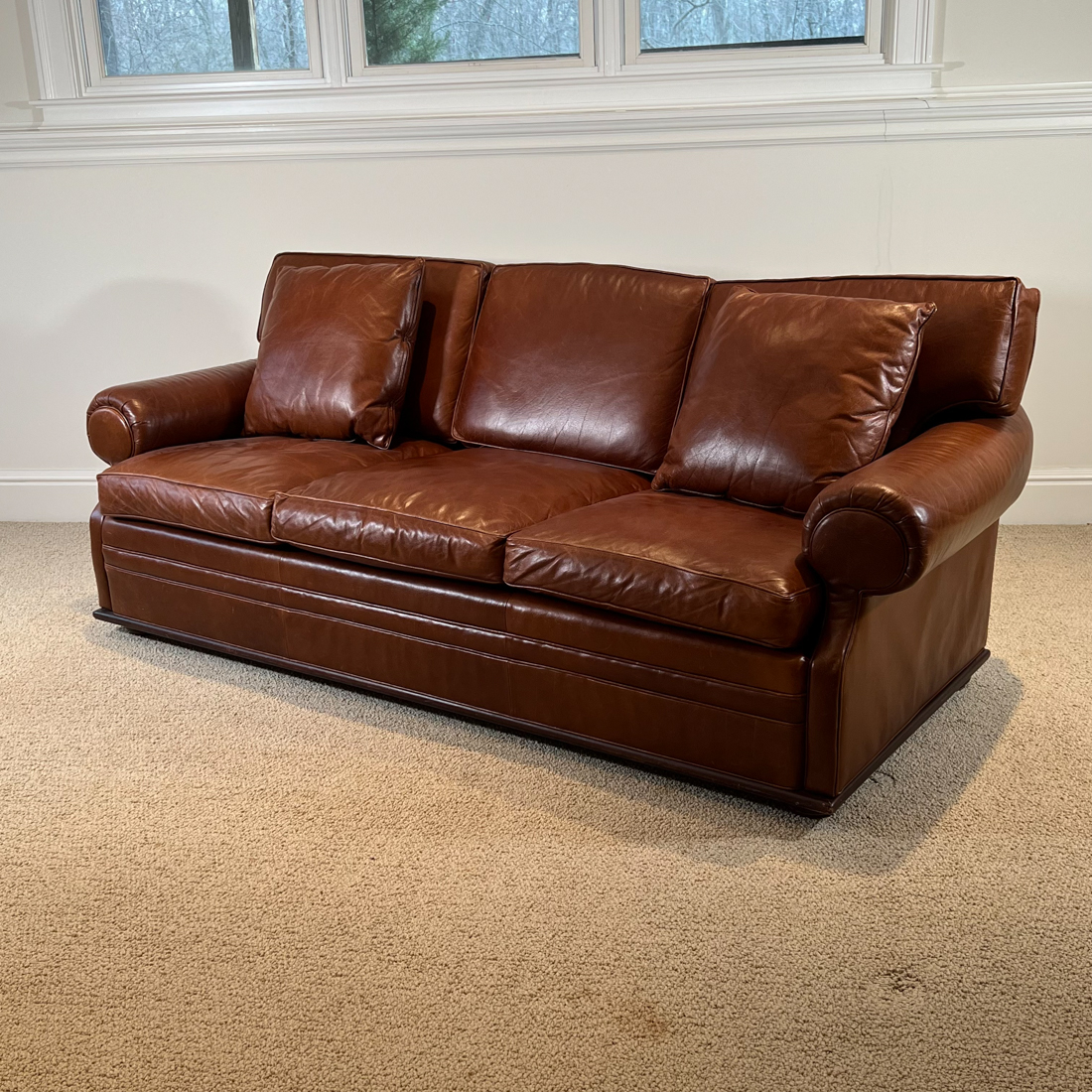 RALPH LAUREN LEATHER SOFA