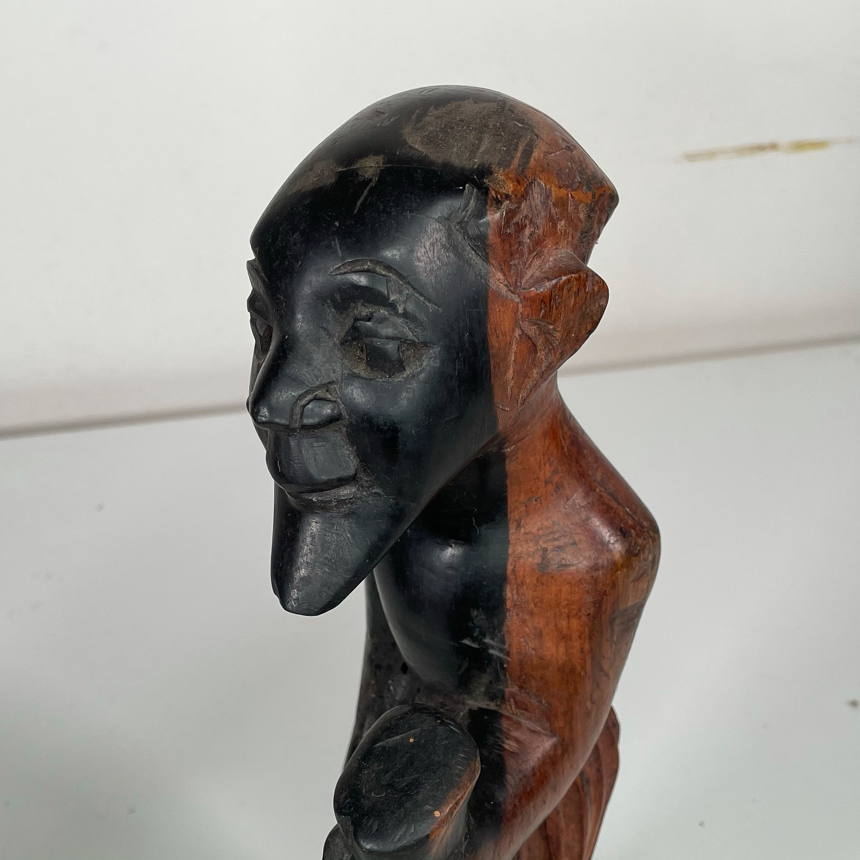 (2pc) AFRICAN CARVED WOOD FIGURES