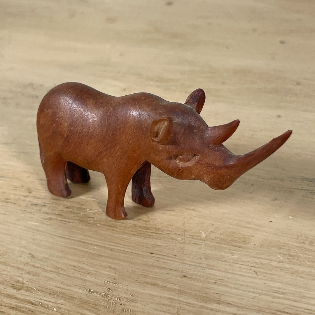(9pc) CARVED WOOD ANIMALS