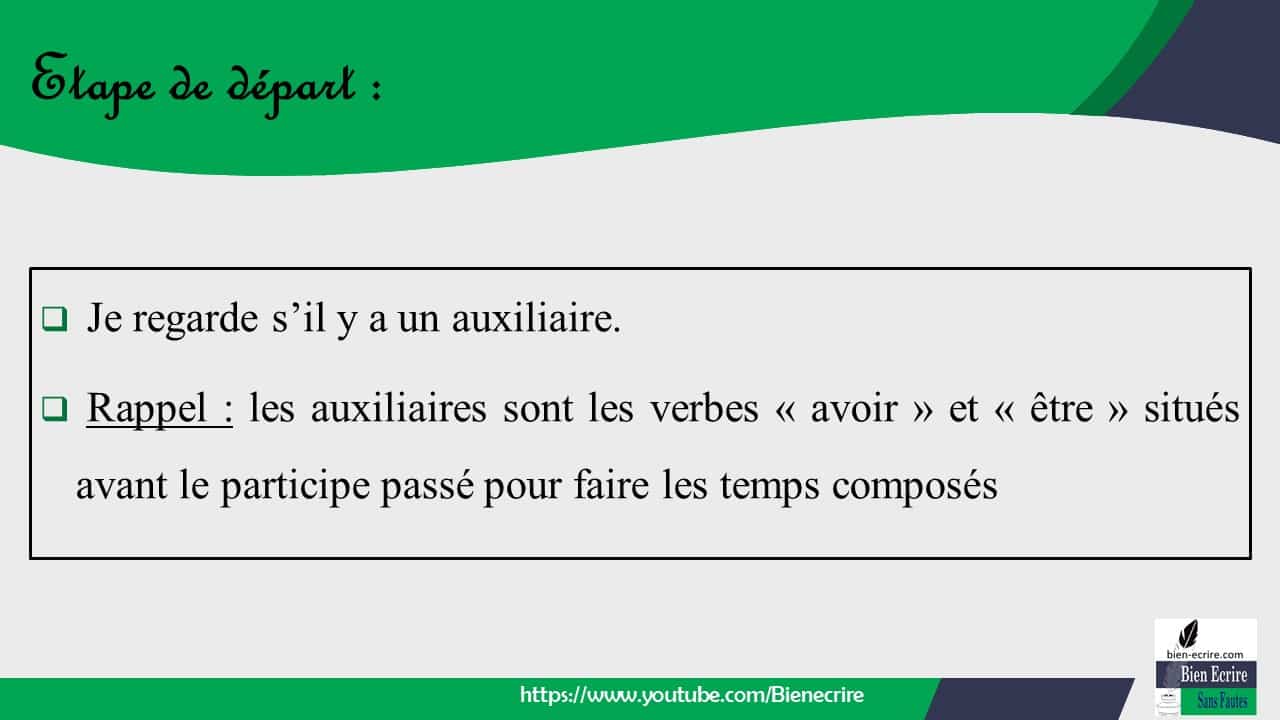 L'accord du participe passé une démarche en trois étapes maximum pour savoir comment accorder