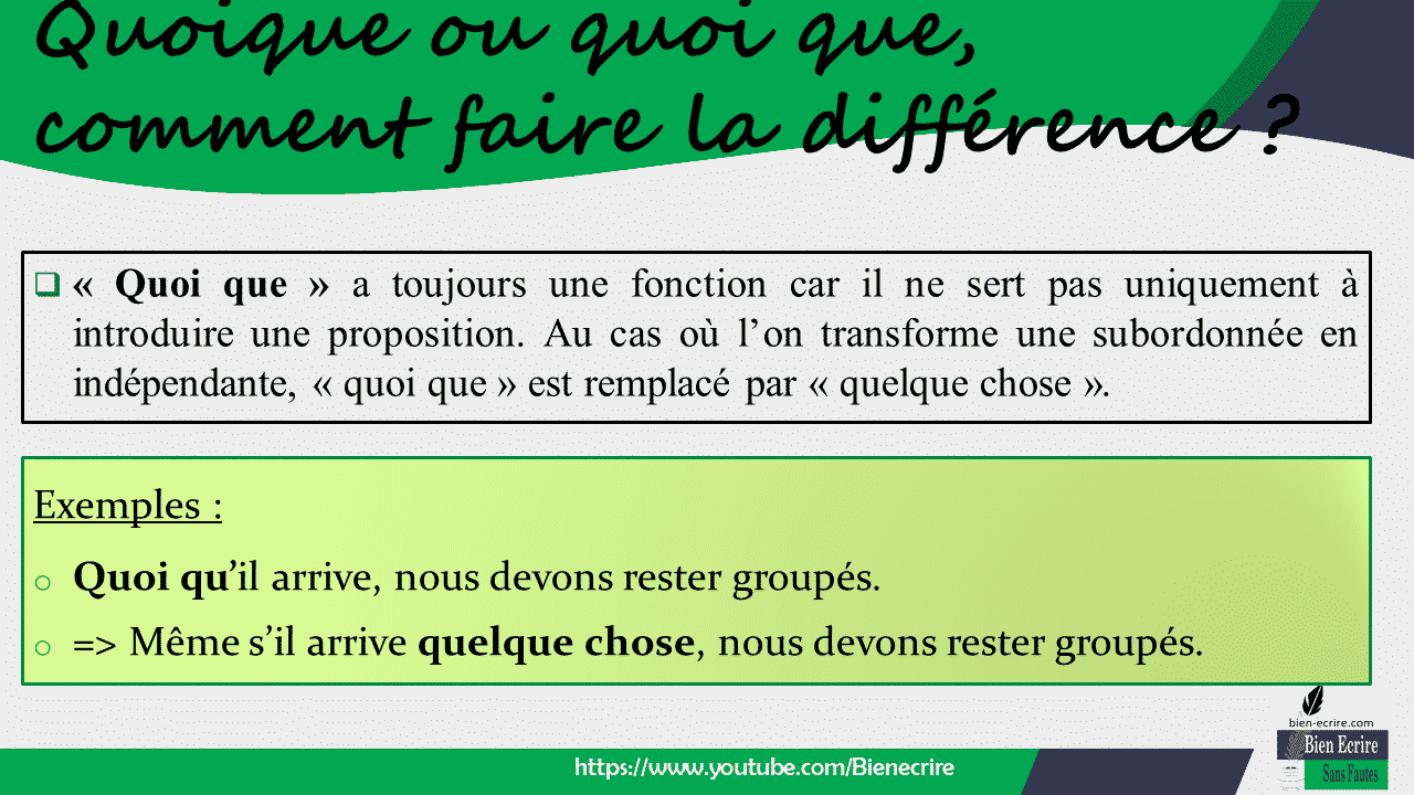 Quoique ou quoi que, comment faire la différence ? Bien écrire
