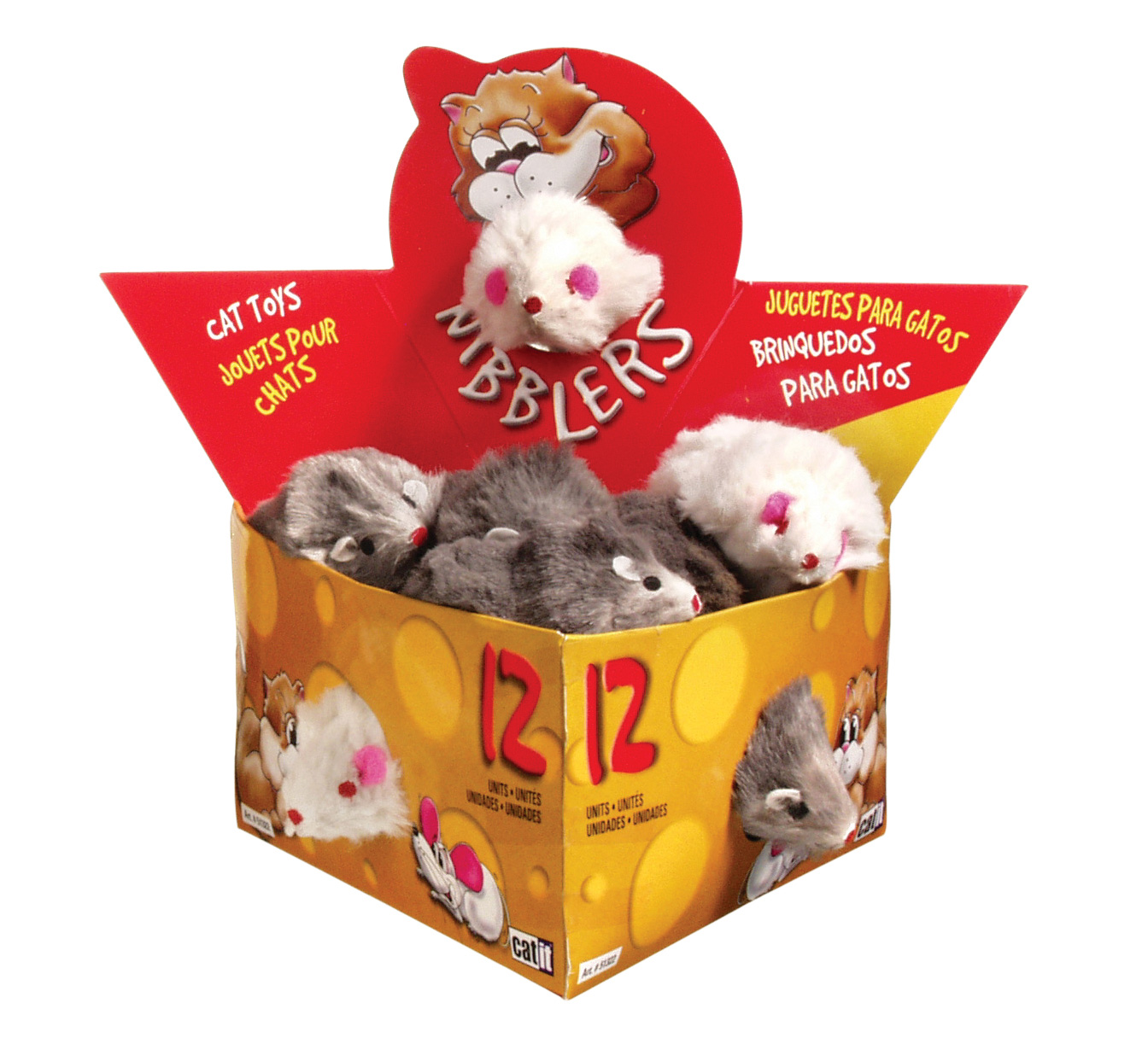 Catit Nibblers Fur Mice Cat Toy, Deluxe Fur Mice (Sold individually