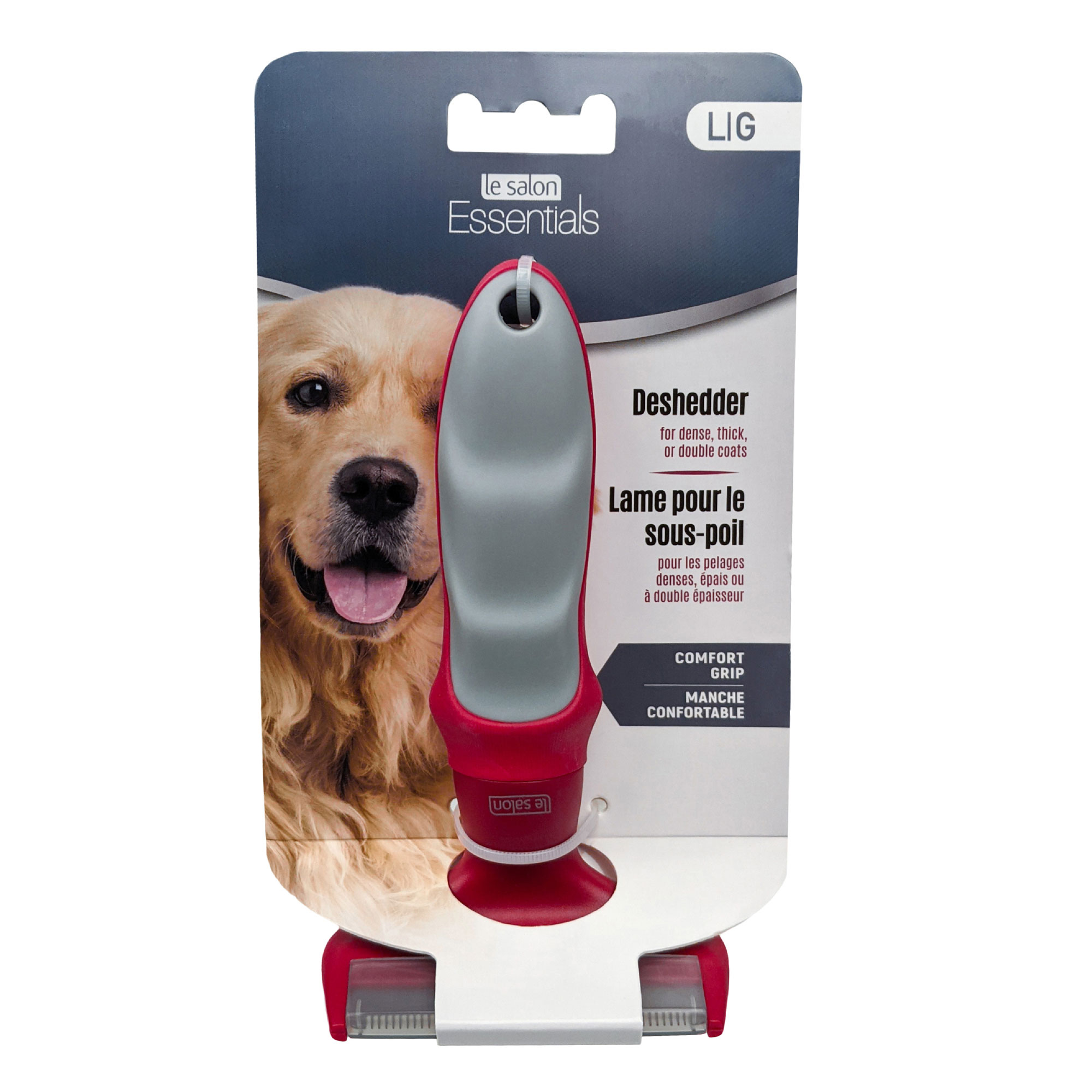 Le Salon Essentials Dog Deshedder Large Big Al's Pet Supercentre