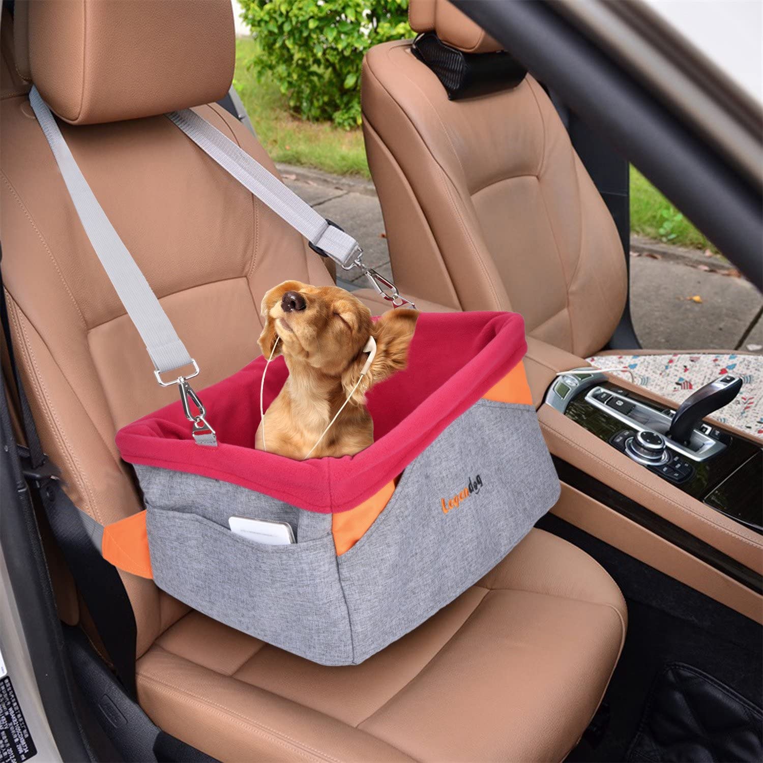 Legendog Dog Car Seat, Waterproof Breathable Pet Dog Cat Car Booster