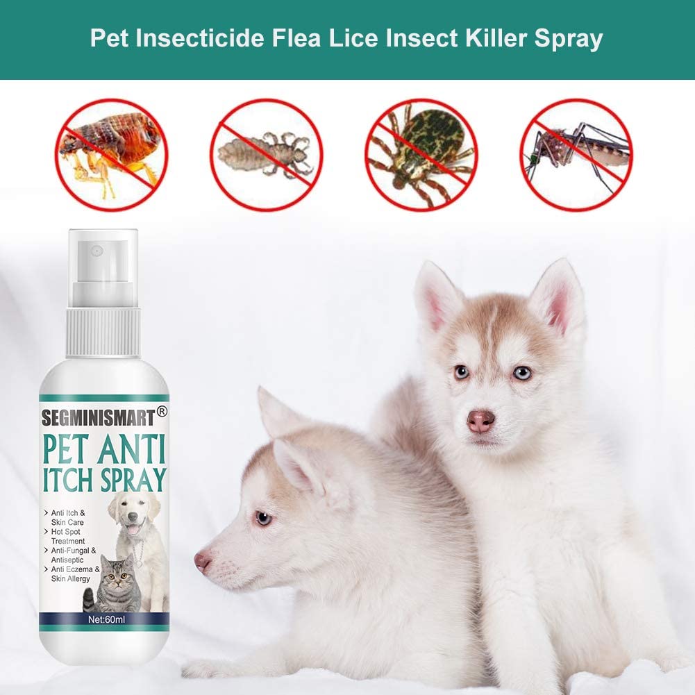 SEGMINISMART Pet Anti Itch Spray,Hot Spot Itch Relief Spray,Dog Itchy