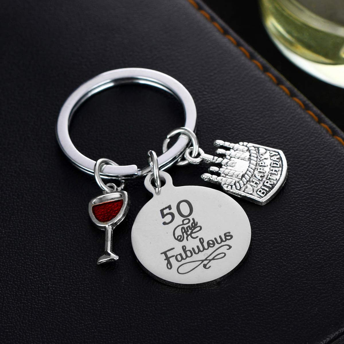Birthday Gifts Live Laugh Love Birthday Keychains for Women Girls