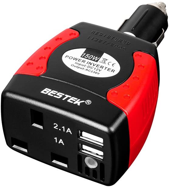 BESTEK MRI1513UUK PLUG 150 W Power Inverter Car Laptop