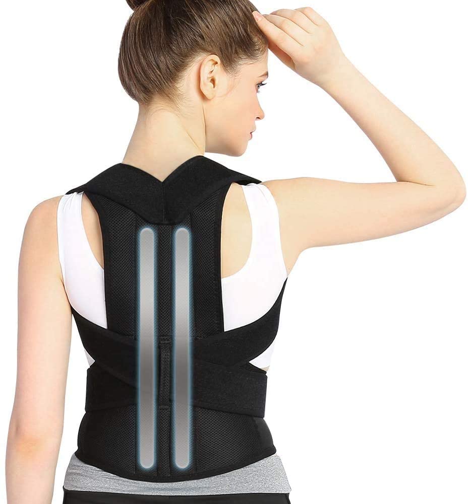 Back Brace Posture Corrector, Shoulder Lumbar Waist Support Belt with