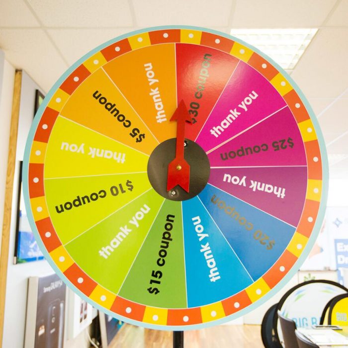 Large Prize Wheel Big Banner Australia