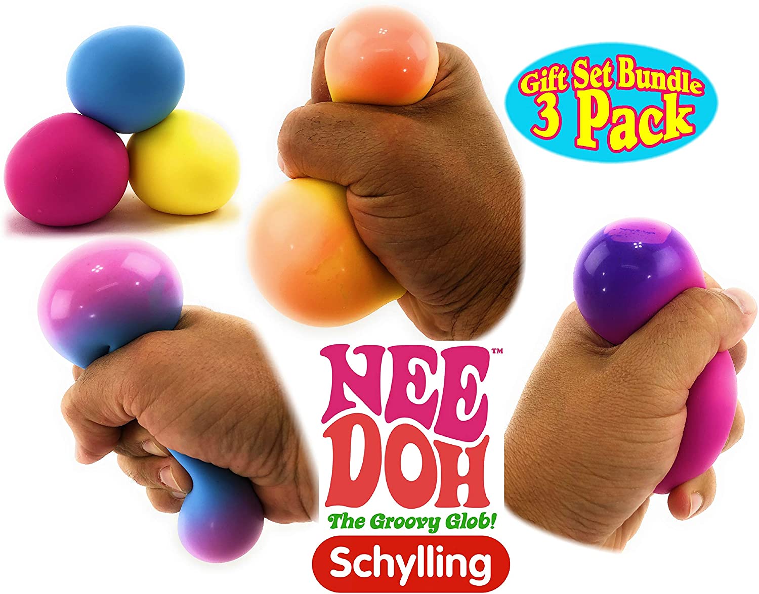 NeeDoh Schylling Color Change Groovy Glob!