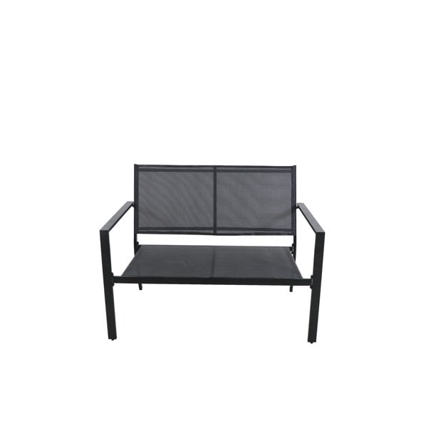 Mainstays Kingston Ridge 4Piece Outdoor Conversation Set, Black Steel