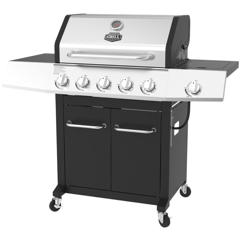 Expert Grill 5-Burner Propane Gas Grill with Side Burner | Bigbigmart.com
