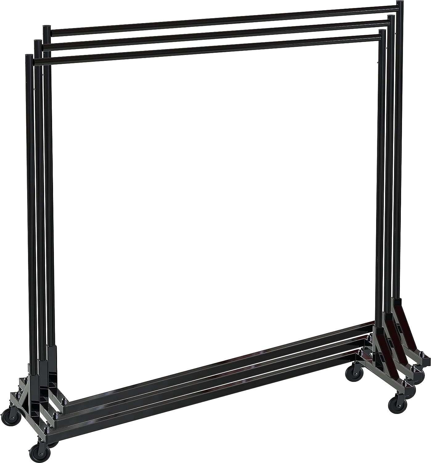 Simple Houseware Commercial Z Base Garment Rack, Black