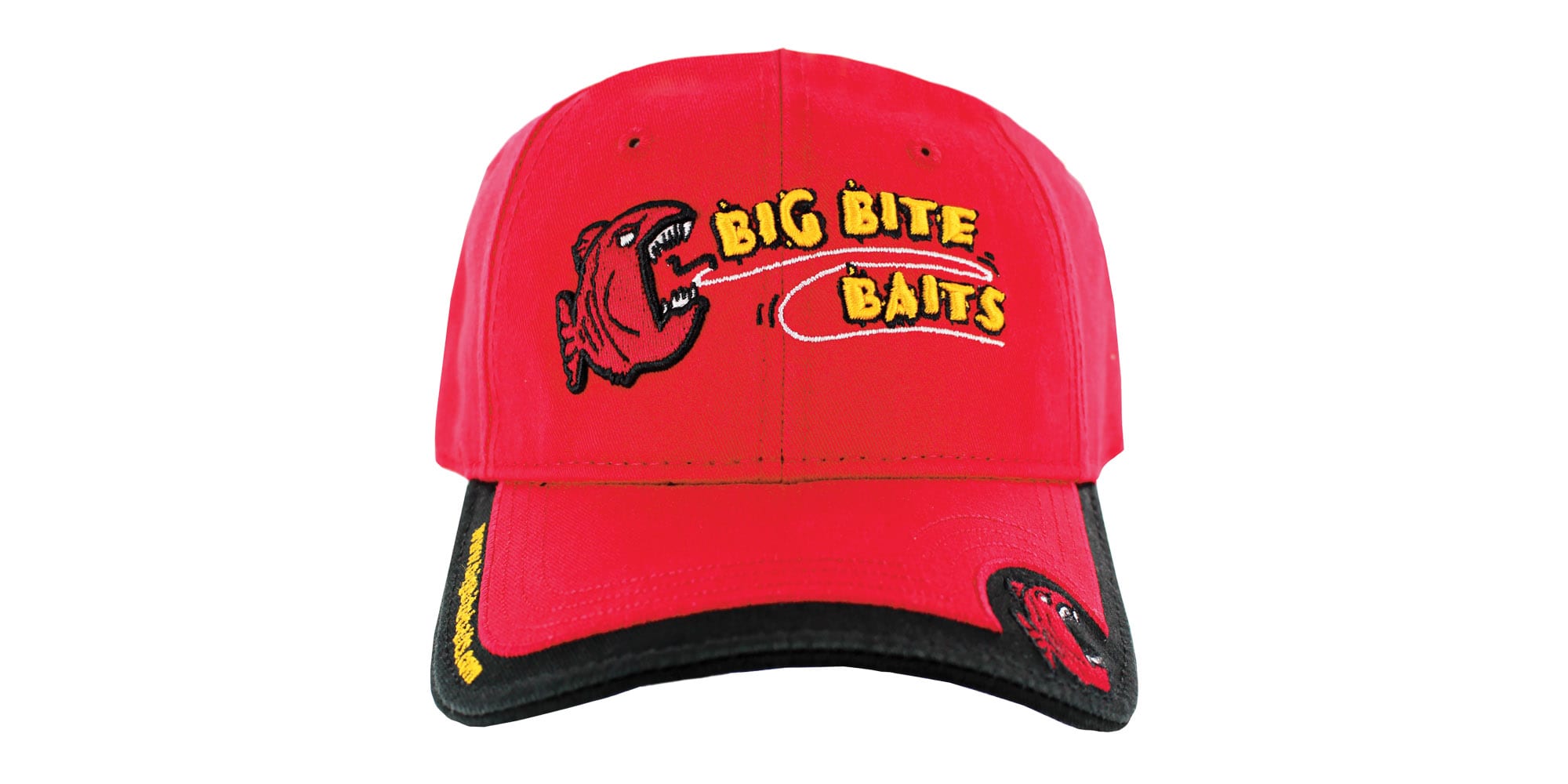 Red/Black Baseball Hat Big Bite Baits